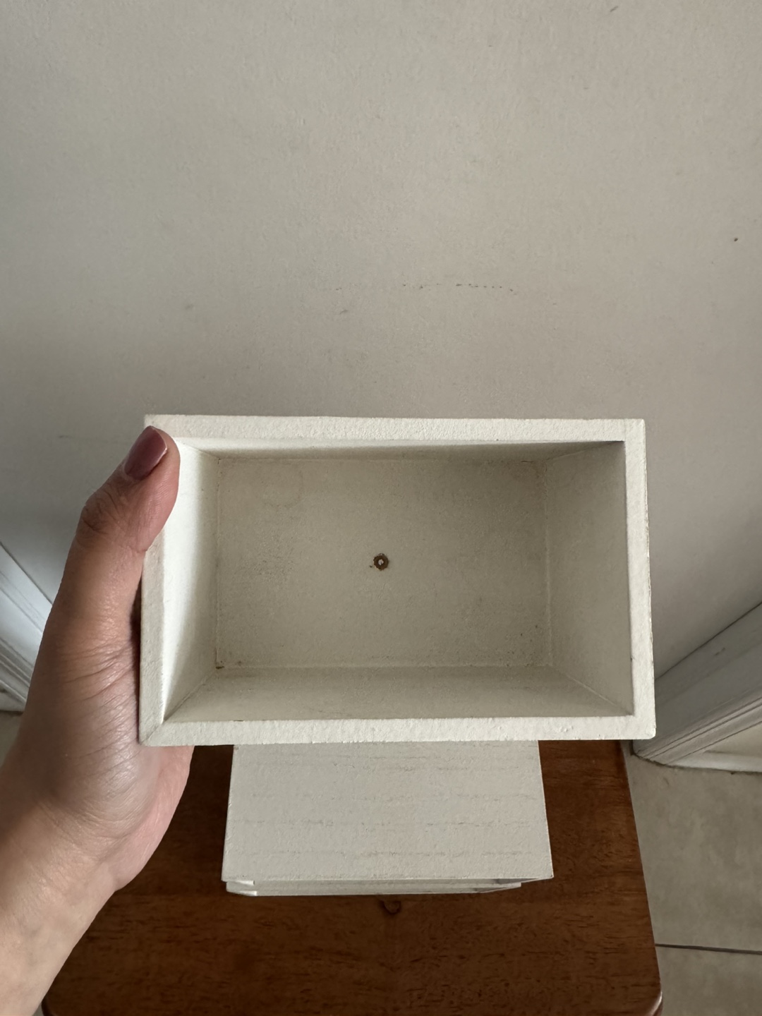 Set of 3 White Wooden Stackable Boxes - photo 2