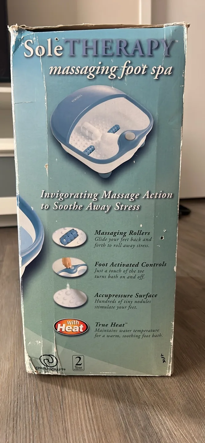 Sole Therapy Massaging Foot Spa with Heat image indicator(2)