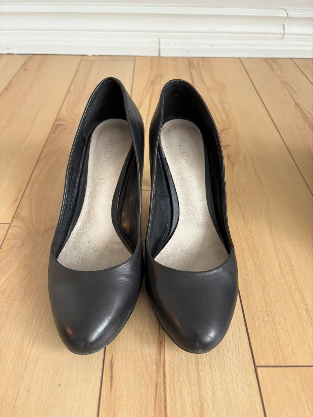 ALDO Black Leather Heels thumbnail