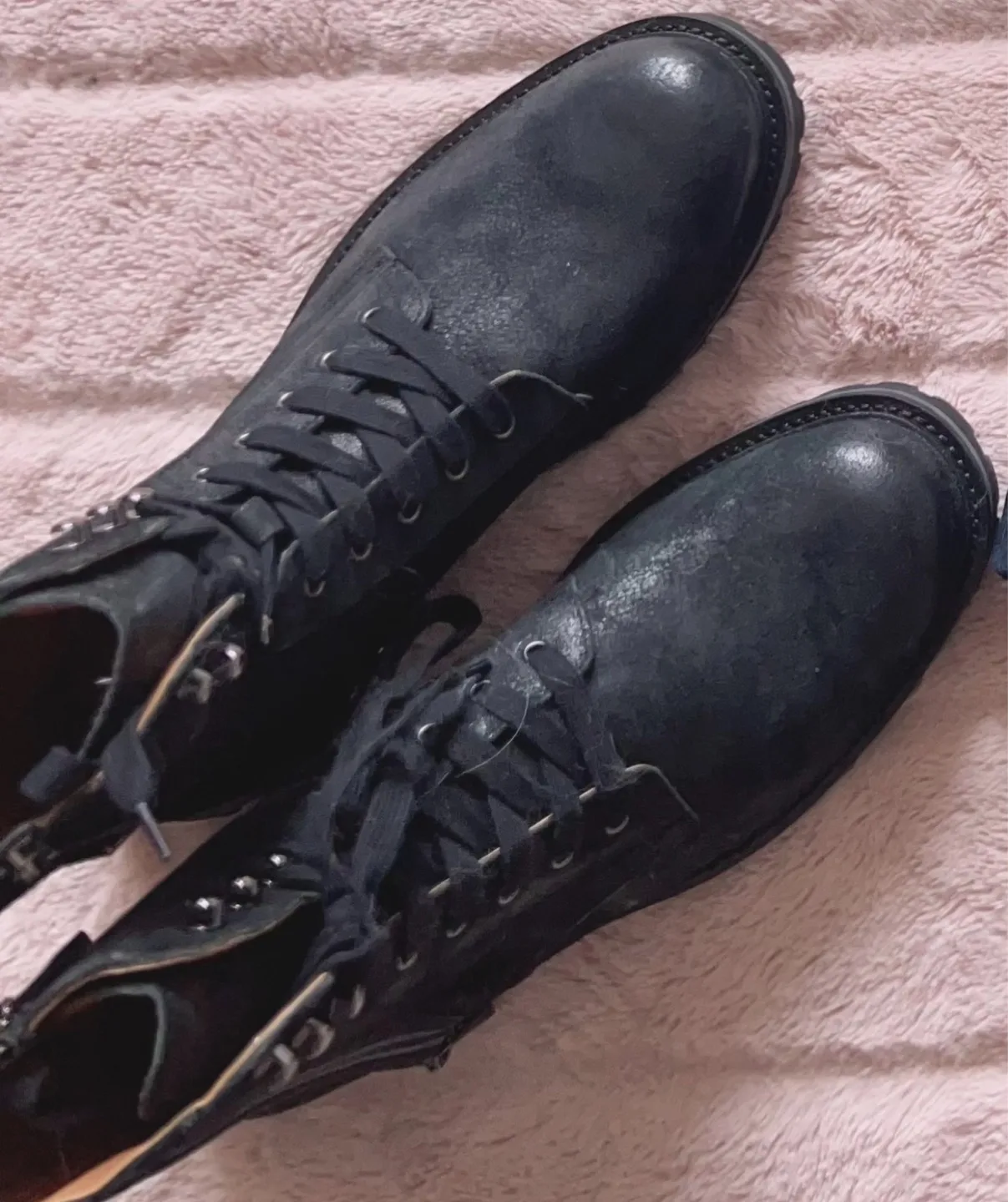 Steve Madden Black Combat Boots image indicator(4)