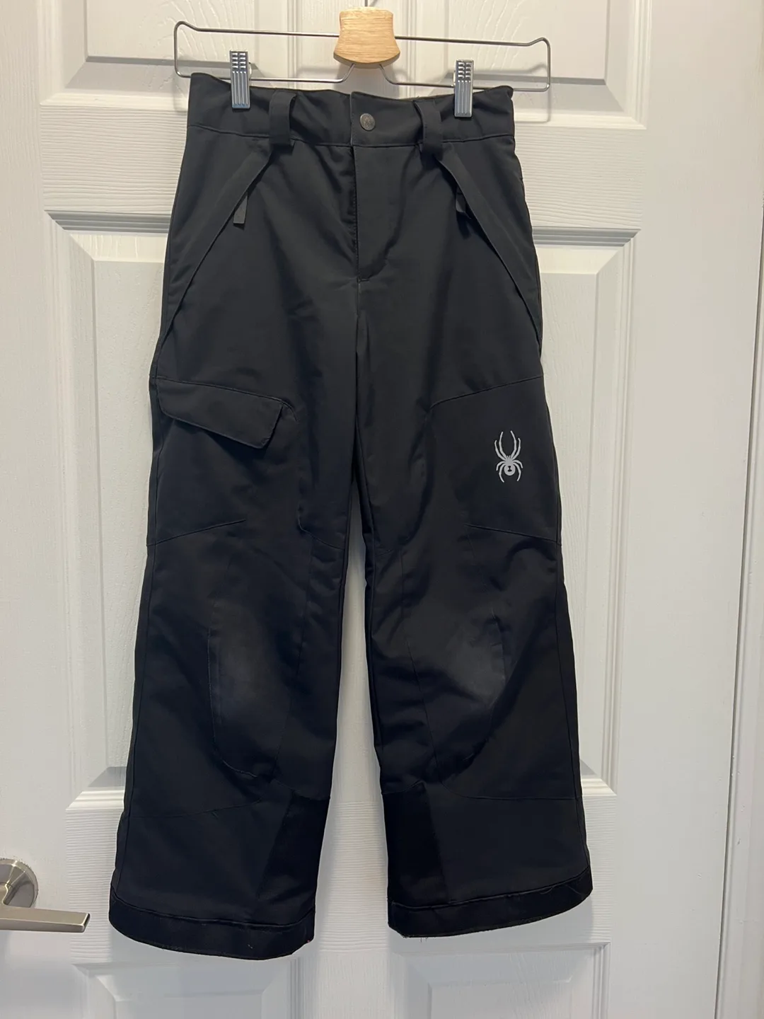 Spyder girl' s Size 8 Black Snow Pants image indicator(2)