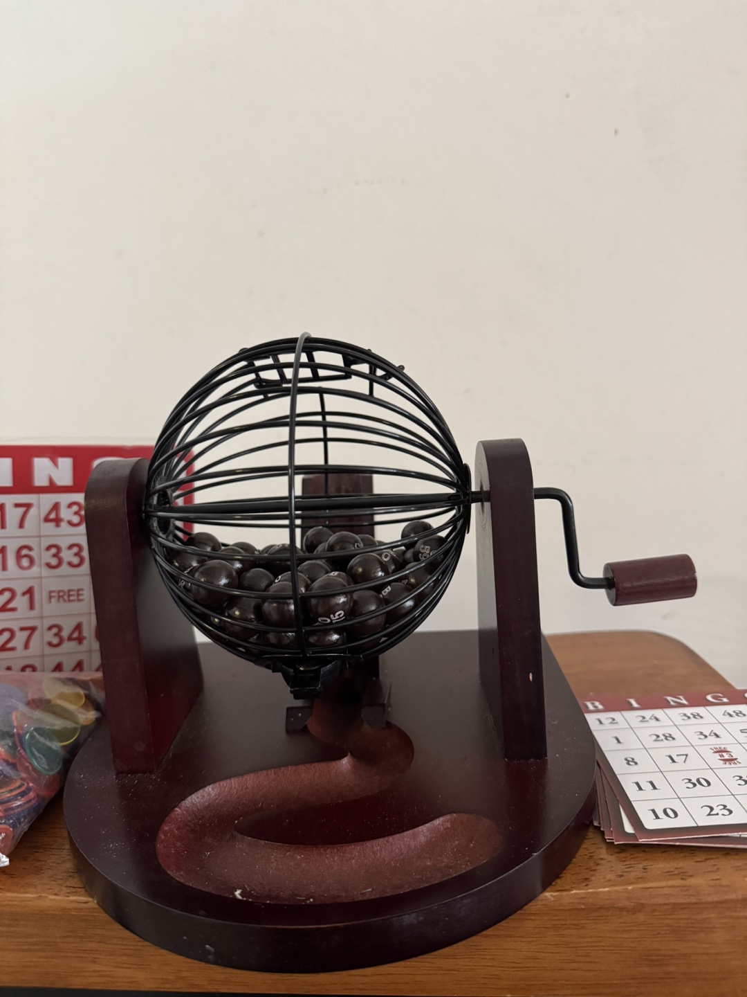Bingo Game Set - Cage, Cards, and Chips - photo 2