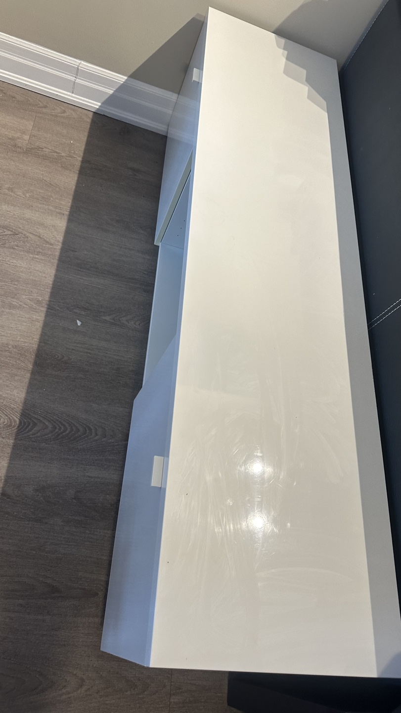 White Modern TV Stand/Media Console - photo 3