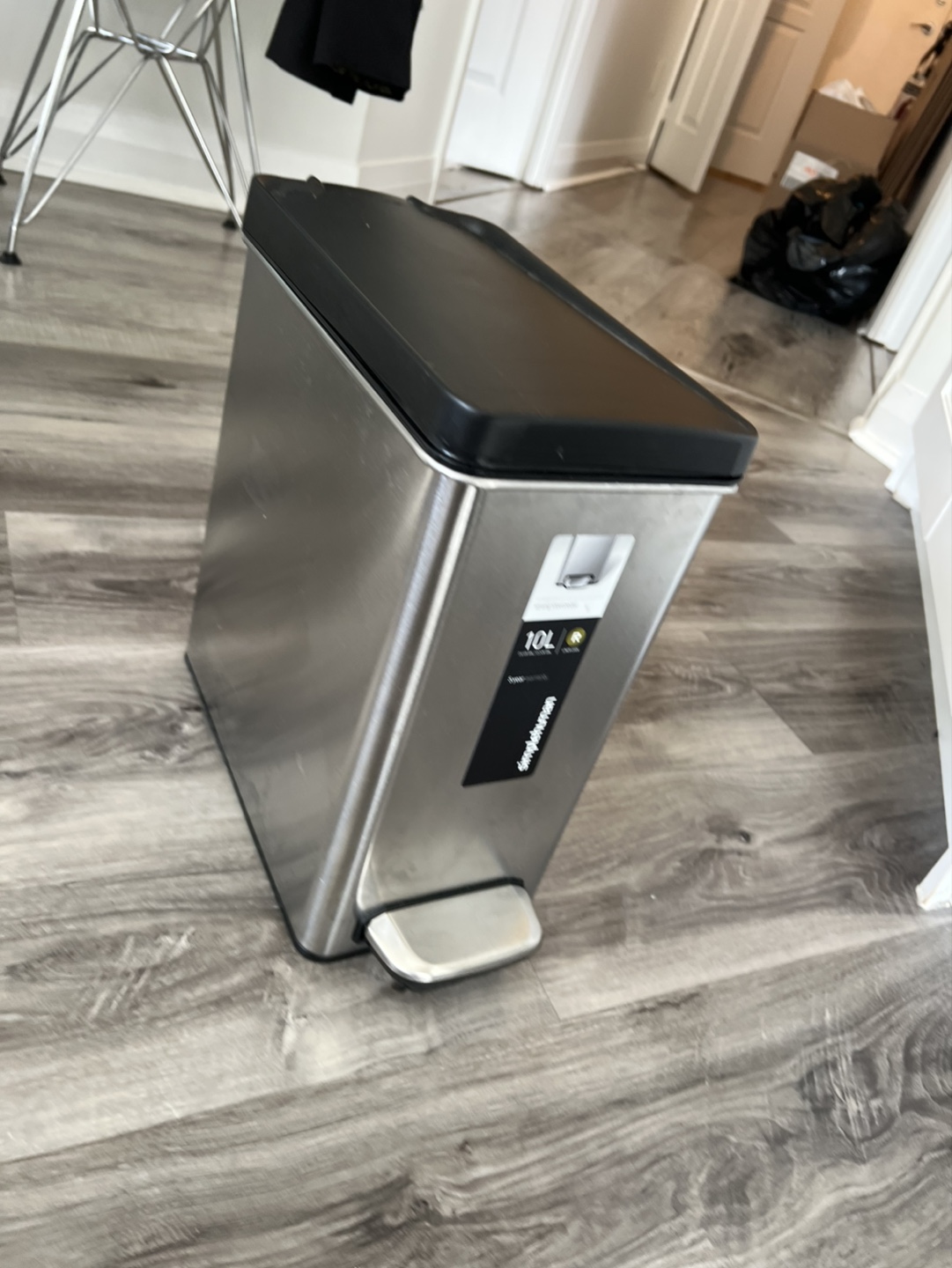 Simplehuman 10L Stainless Steel Step Trash Can - photo 2