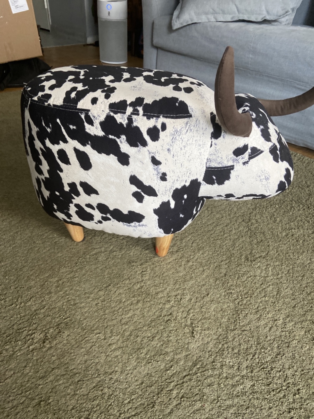 Unique Cow Shaped Ottoman