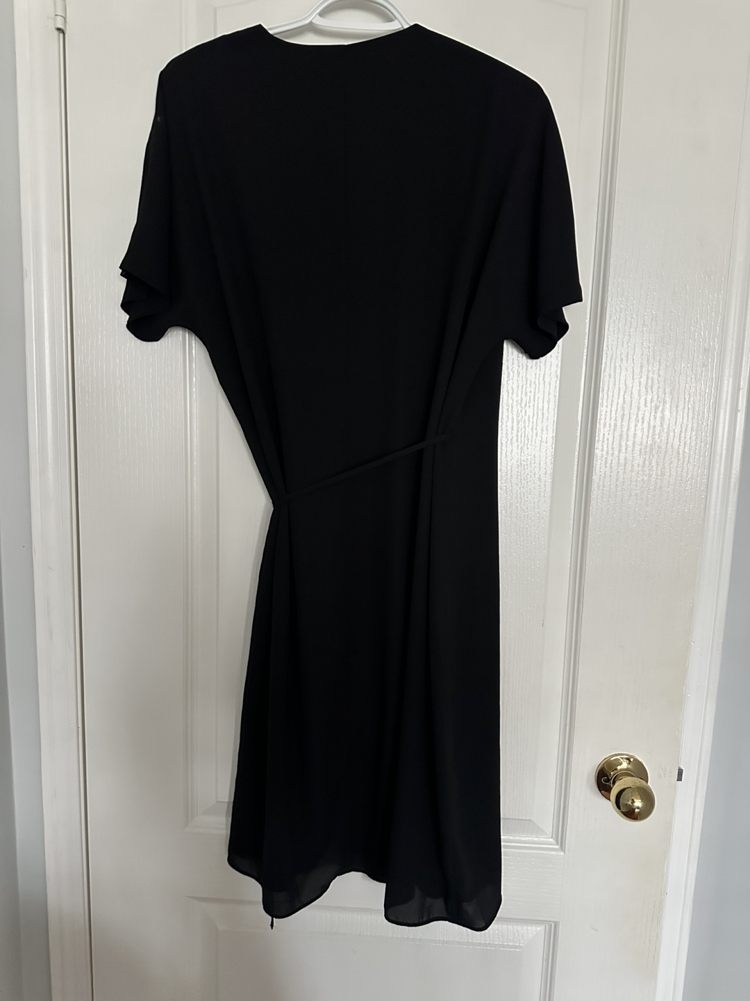 Babaton Black Wrap Mini Dress Size L - photo 2