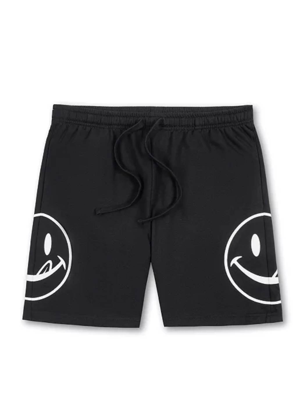 Men's Black Smiley Face Shorts