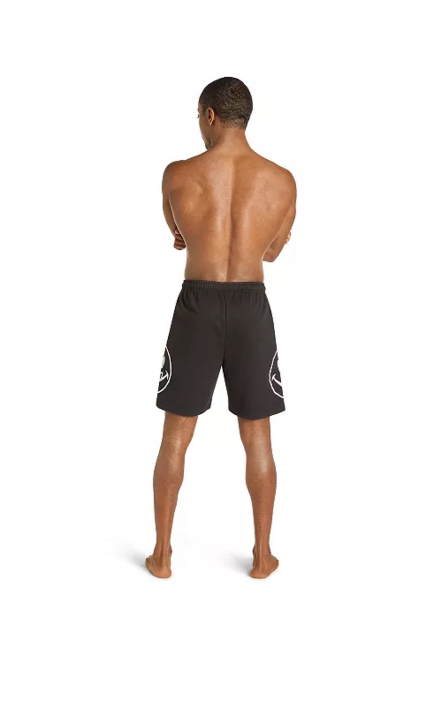 Men's Black Smiley Face Shorts - photo 4