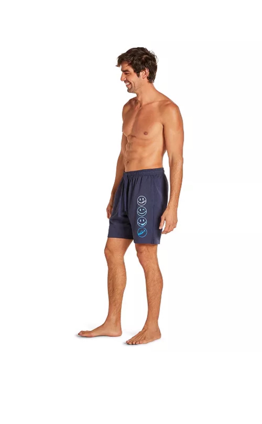 Joe Boxer Men's French Terry Shorts, Size Medium, Navy Blue - photo 3