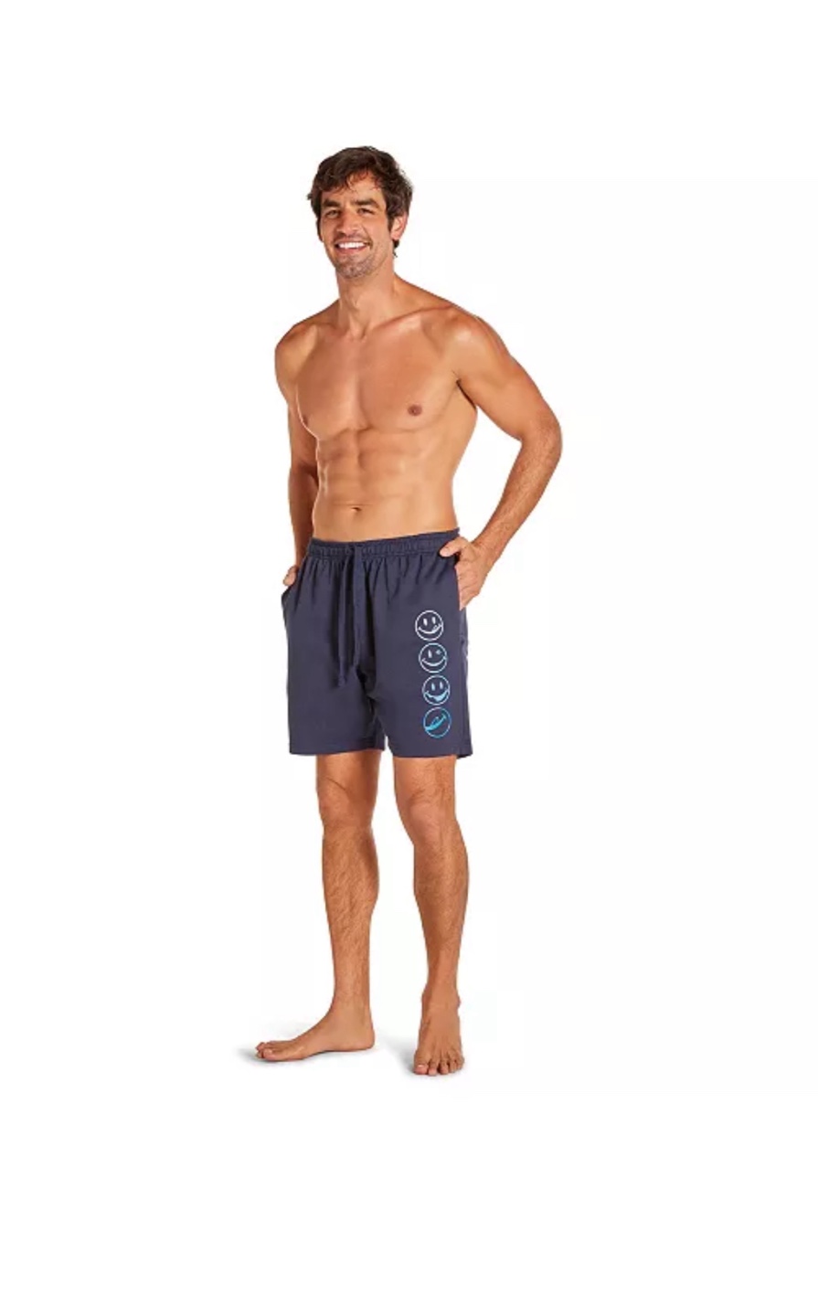 Joe Boxer Men's French Terry Shorts, Size Medium, Navy Blue - photo 2