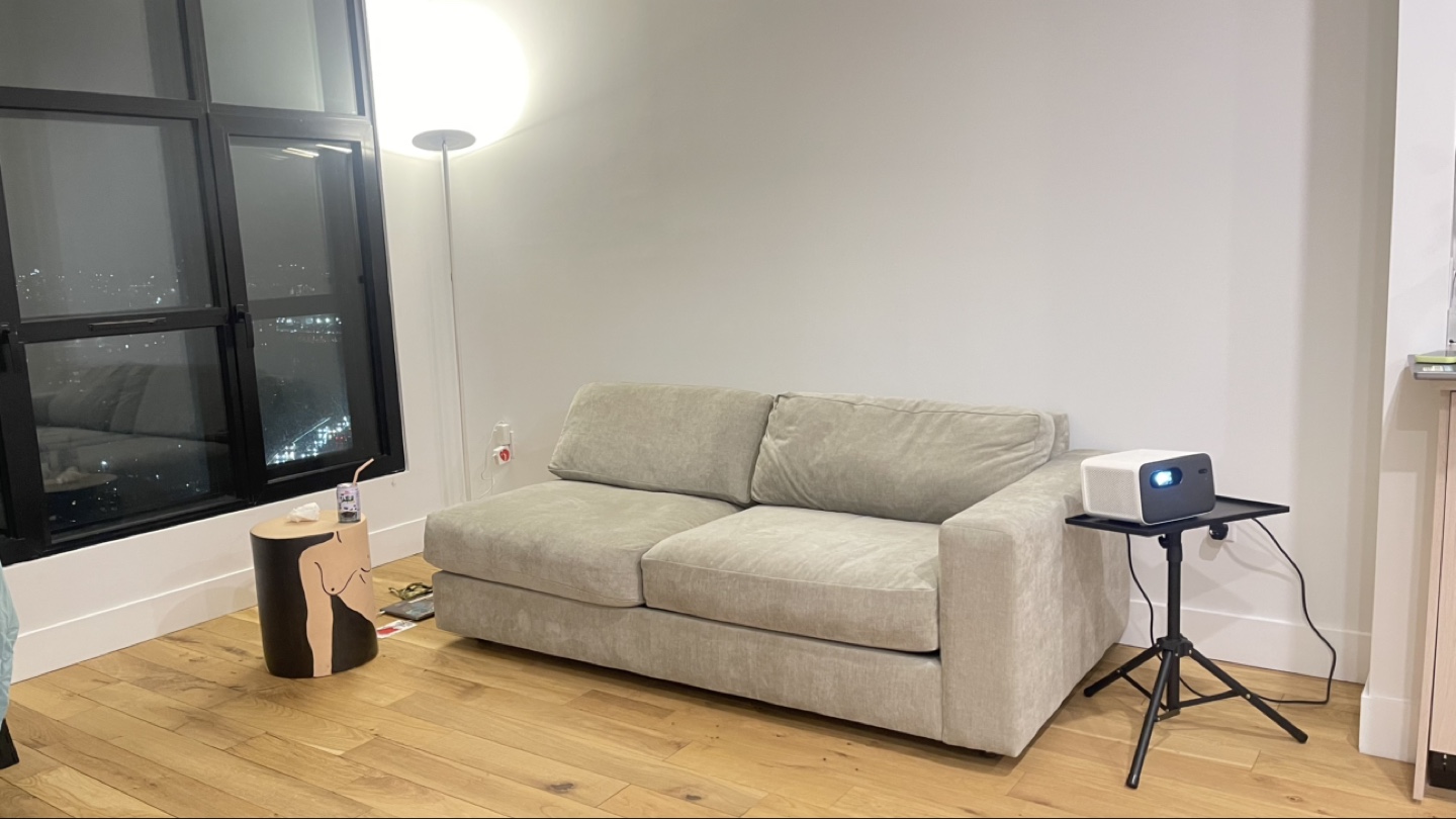 West Elm Chaise Sectional Sofa - Light Grey