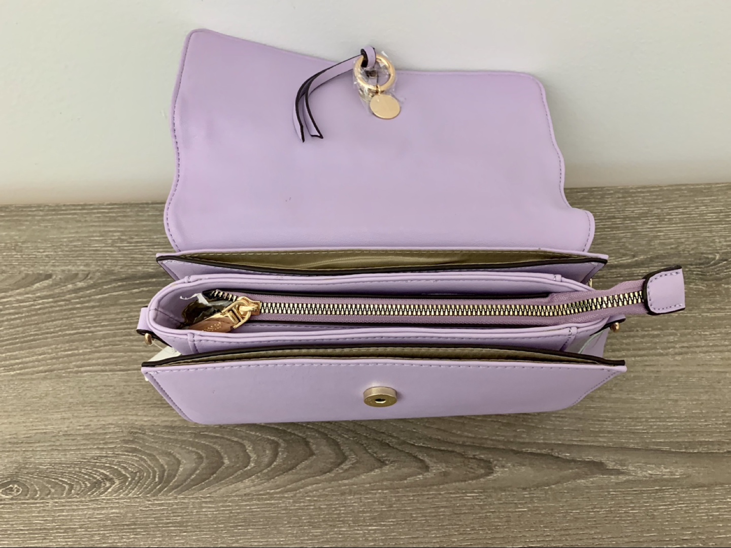 Lavender Quilted Crossbody Bag - photo 4
