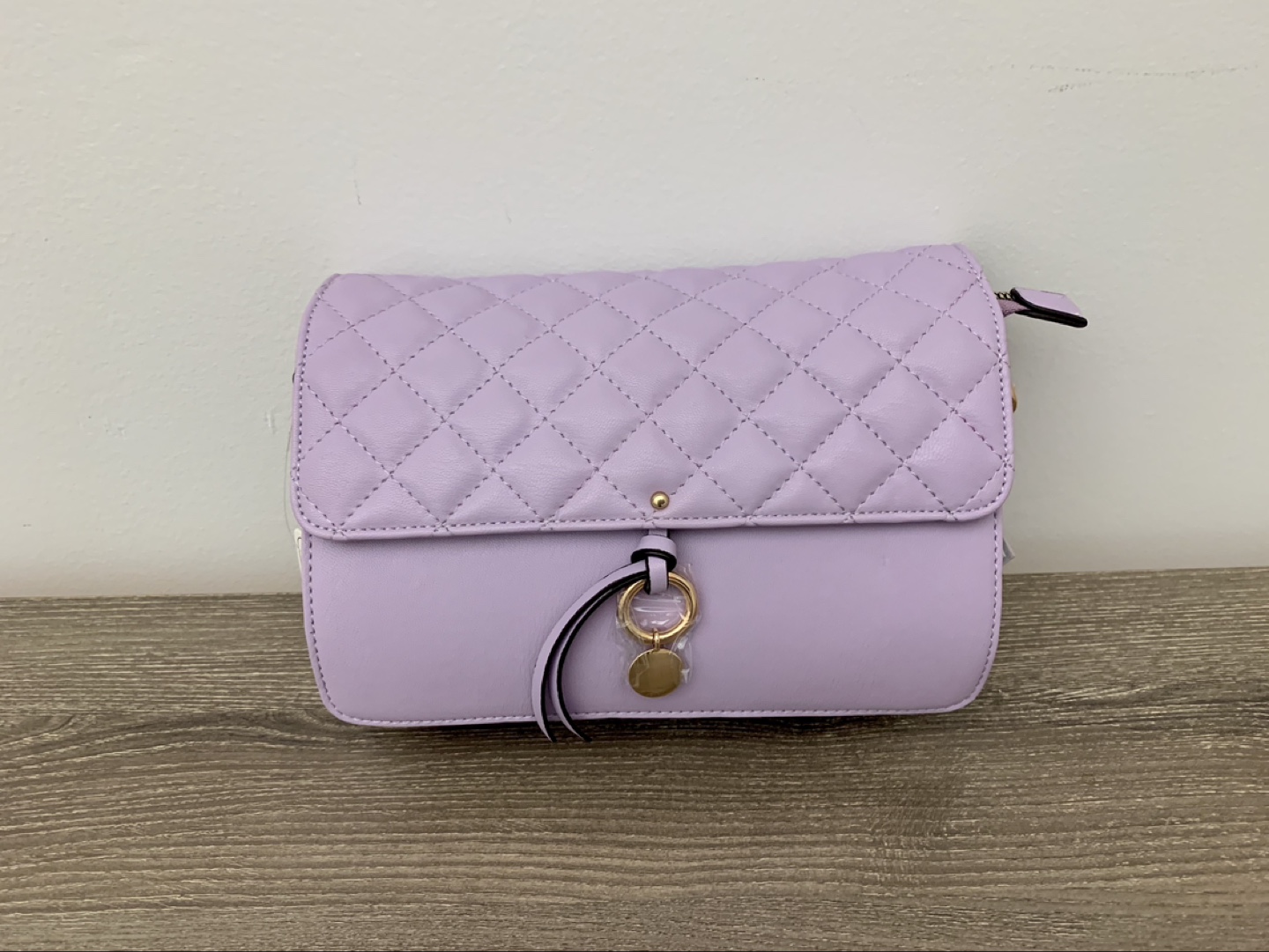 Lavender Quilted Crossbody Bag - photo 2