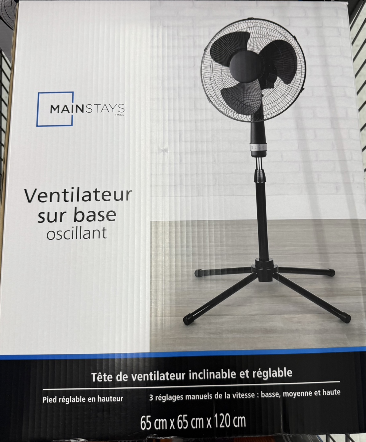 Mainstays Oscillating Stand Fan