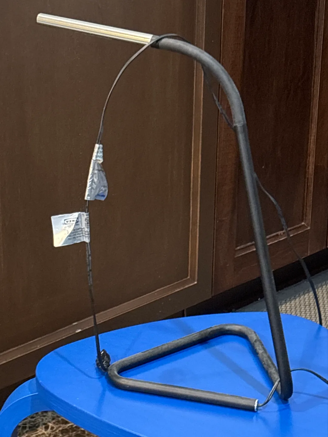 LED Desk Lamp, Flexible Gooseneck, Black Metal Base thumbnail