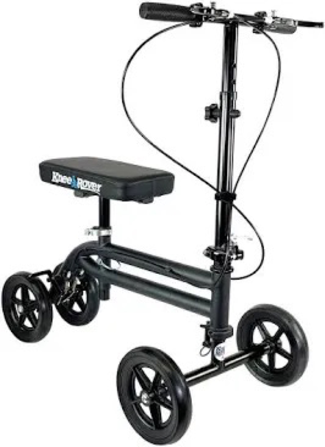 Knee Steerable Knee Walker foldable with extra seat padding
