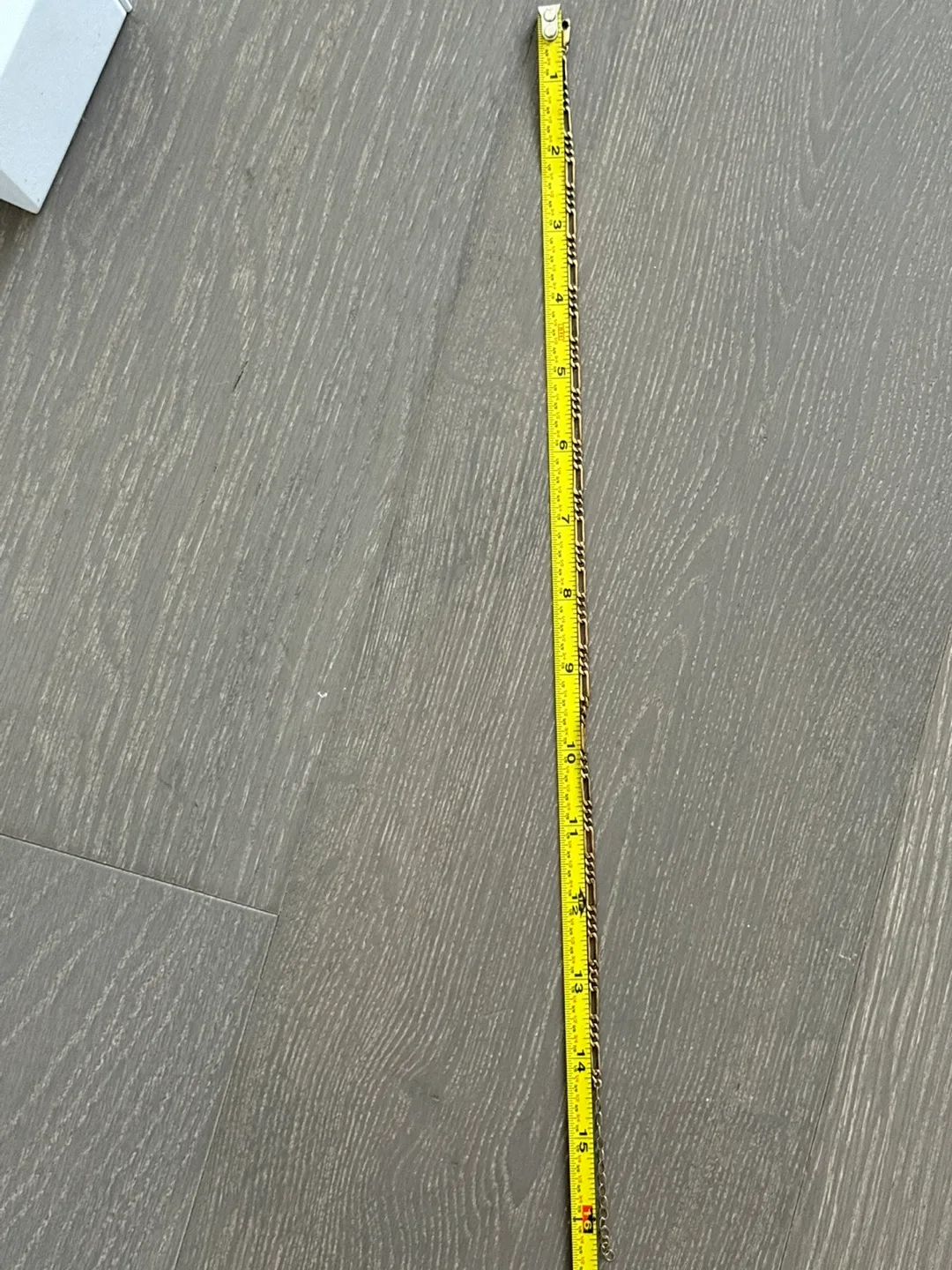 Gold filled sterling silver figaro chain necklace image indicator(2)