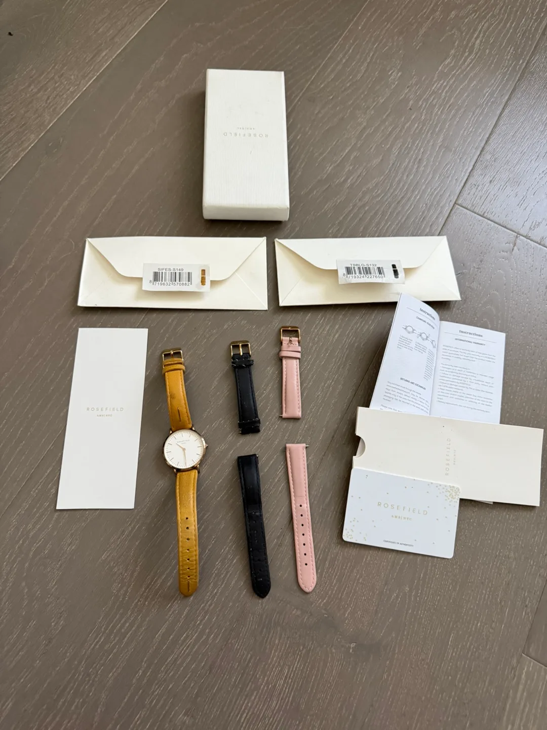 Rosefield AMSTNYC Small Watch with Extra Straps thumbnail