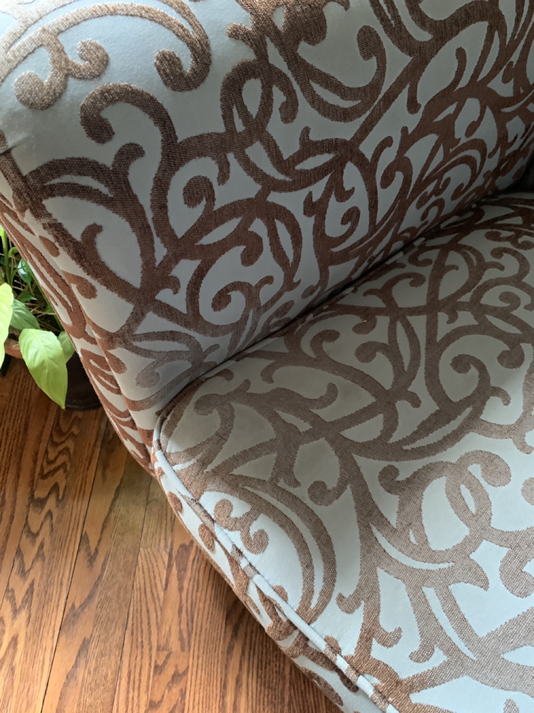 Pair of Armchairs - Elegant Damask Pattern - photo 3