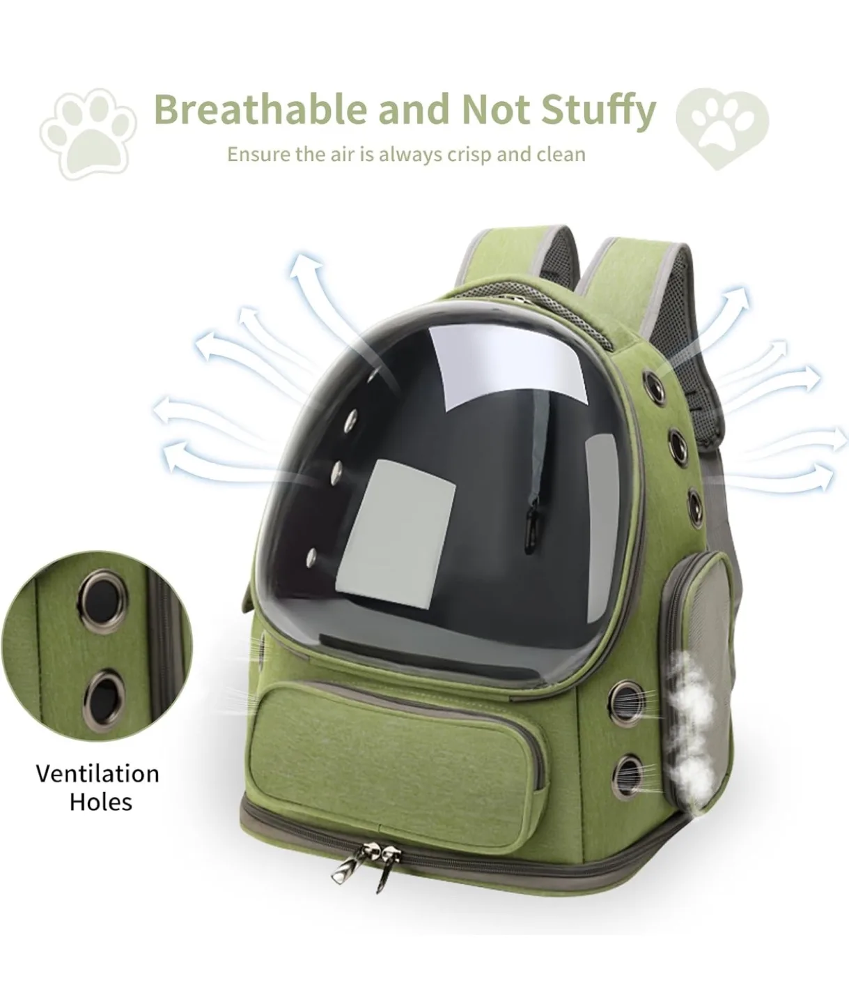 Pet Carrier Backpack - Bubble Backpack for Cats and Small Dogs image indicator(2)