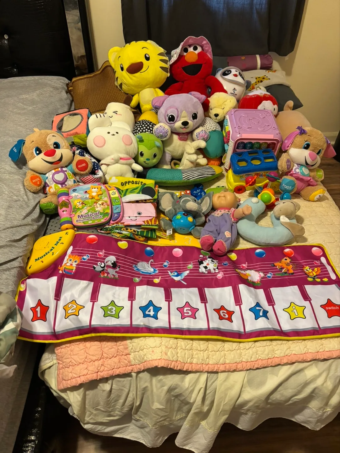 Baby Toy Lot - Plush Toys, Musical Mat & More! thumbnail