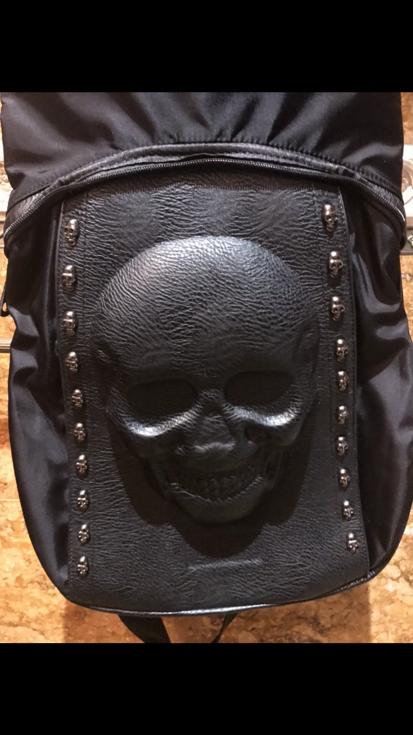 Chrome Hearts Black Leather  Backpack with Hood - photo 4