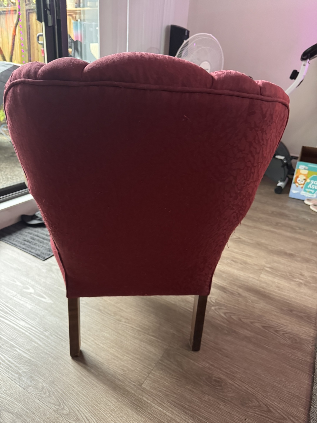 Vintage Burgundy Armchair - photo 3