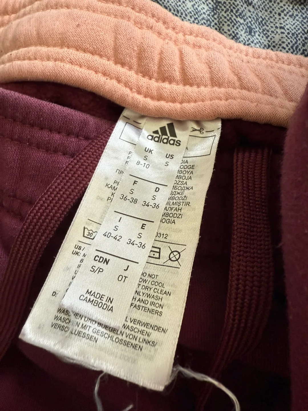Adidas Women's Size Small Burgundy Tracksuit image indicator(2)