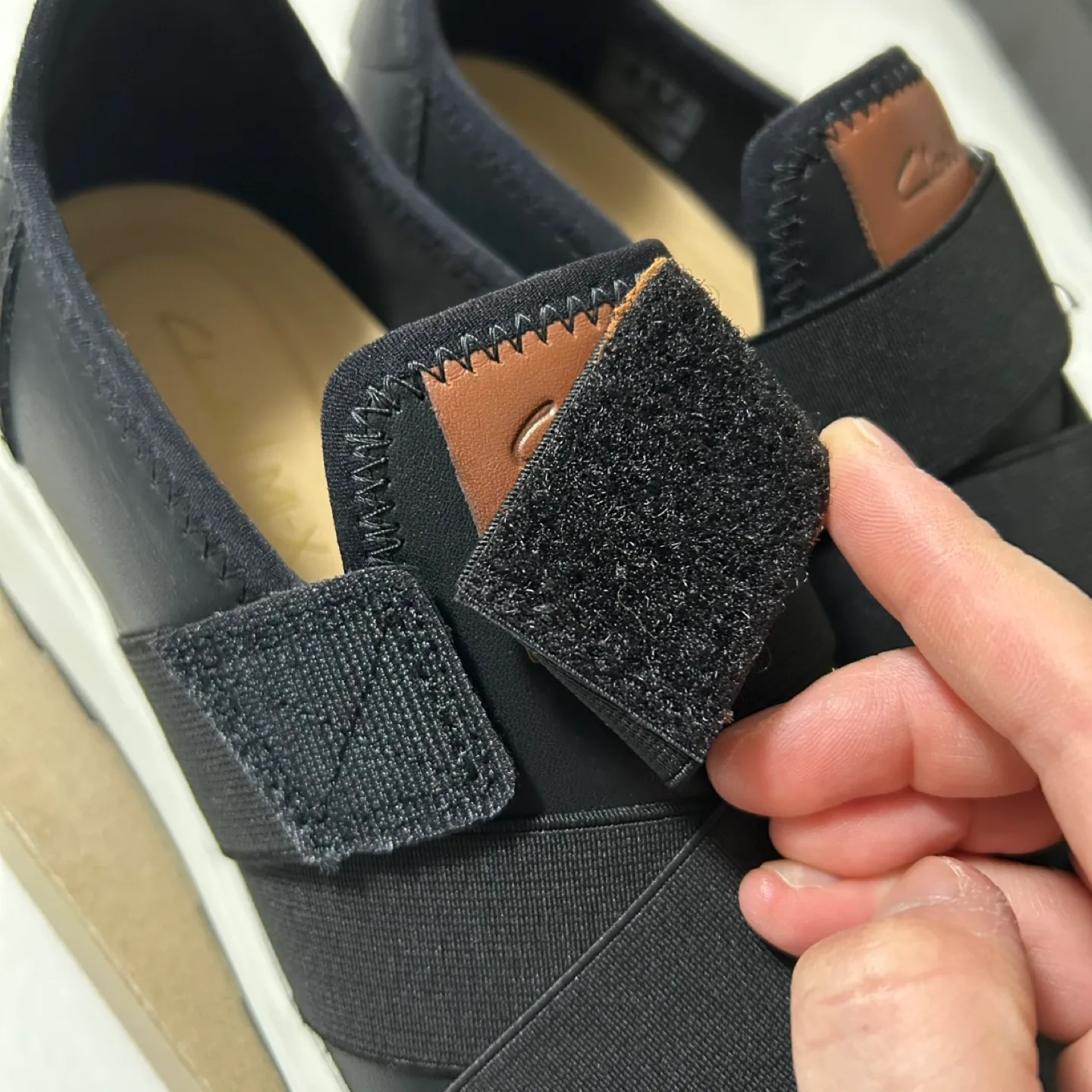 Women's Clarks Mi-X Black Slip-on Sneakers image indicator(4)