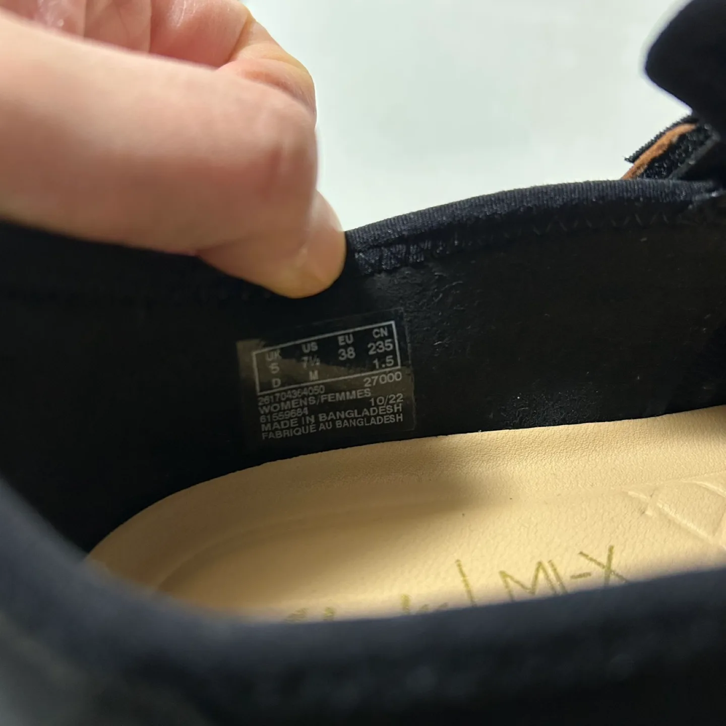 Women's Clarks Mi-X Black Slip-on Sneakers image indicator(5)