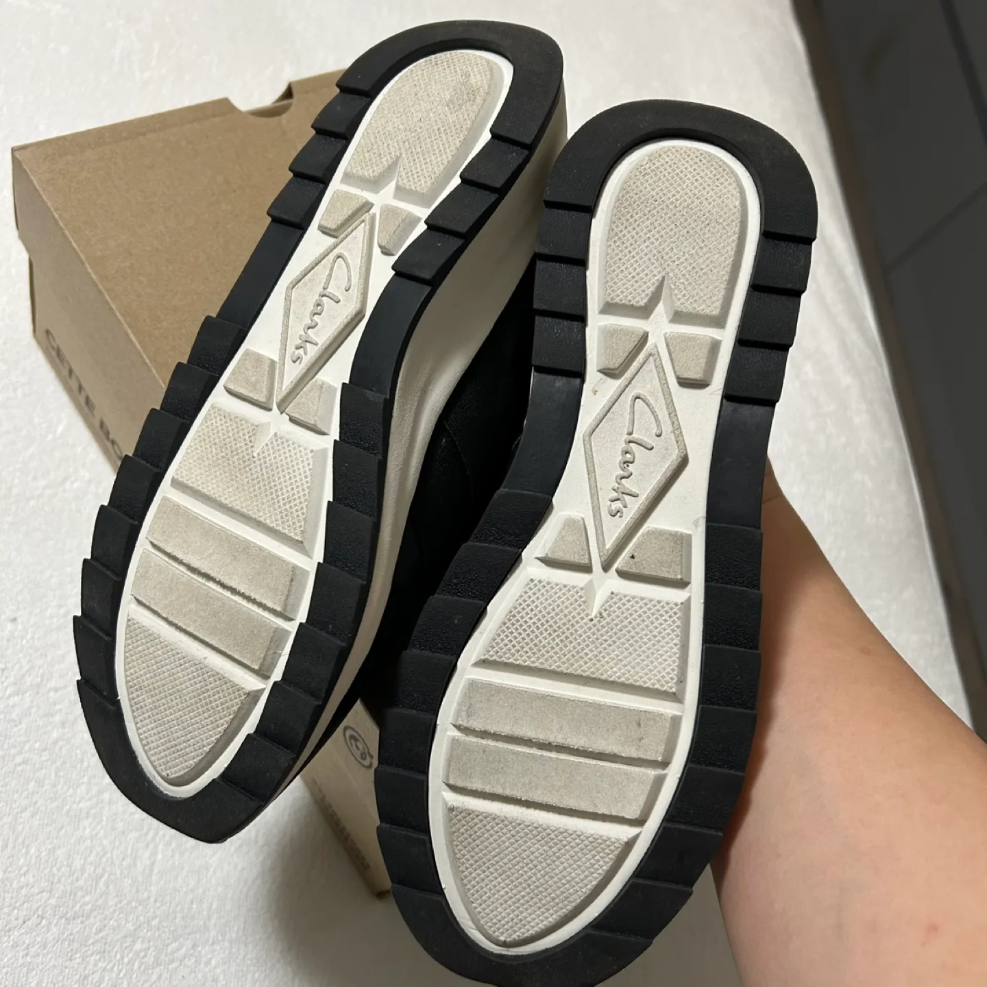 Women's Clarks Mi-X Black Slip-on Sneakers image indicator(6)