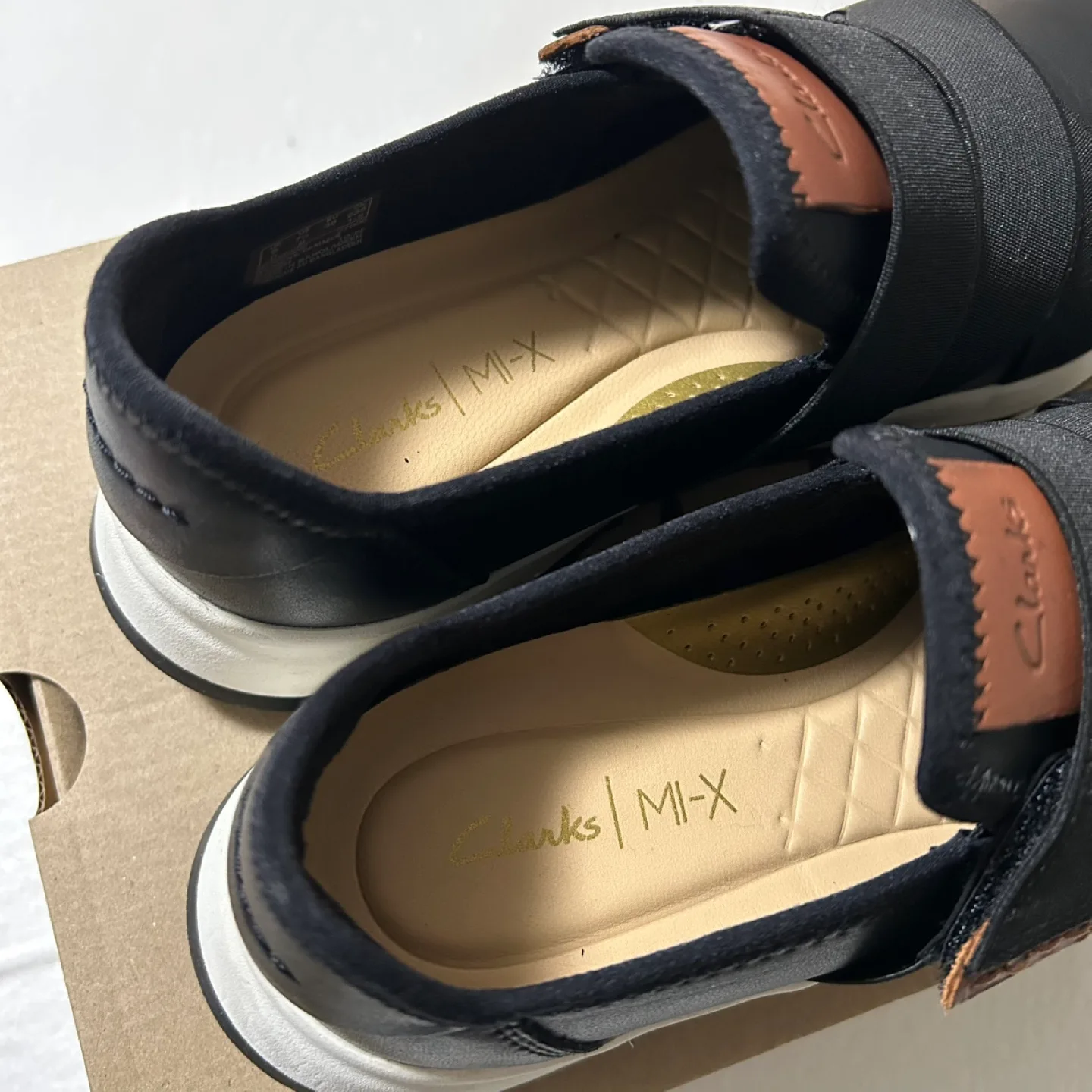 Women's Clarks Mi-X Black Slip-on Sneakers image indicator(3)