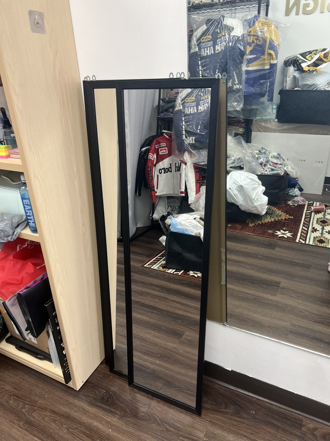 Black Full Length Mirror 1 long mirrors/ 1 mirrors left now