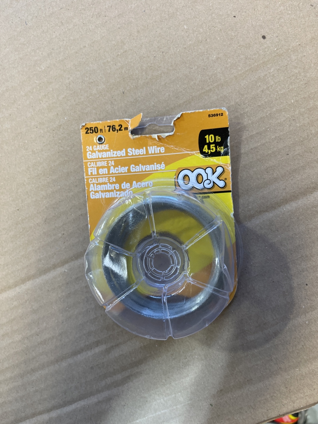 Roll of 24 Gauge Galvanized Steel Wire