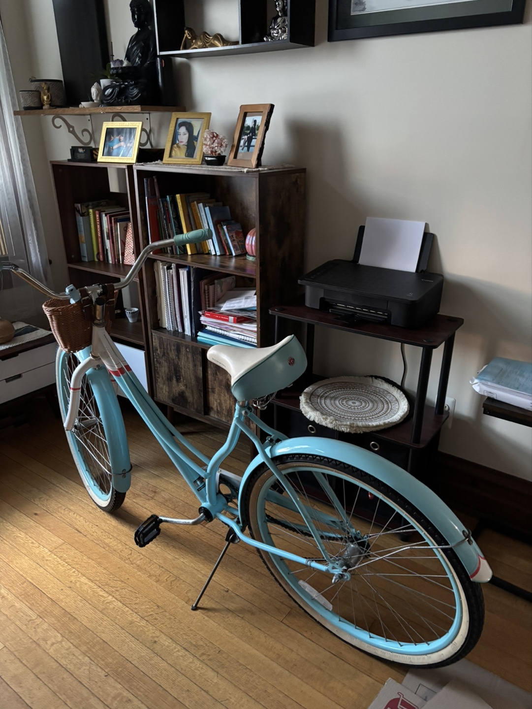 Vintage Style Cruiser Bike - Light Blue