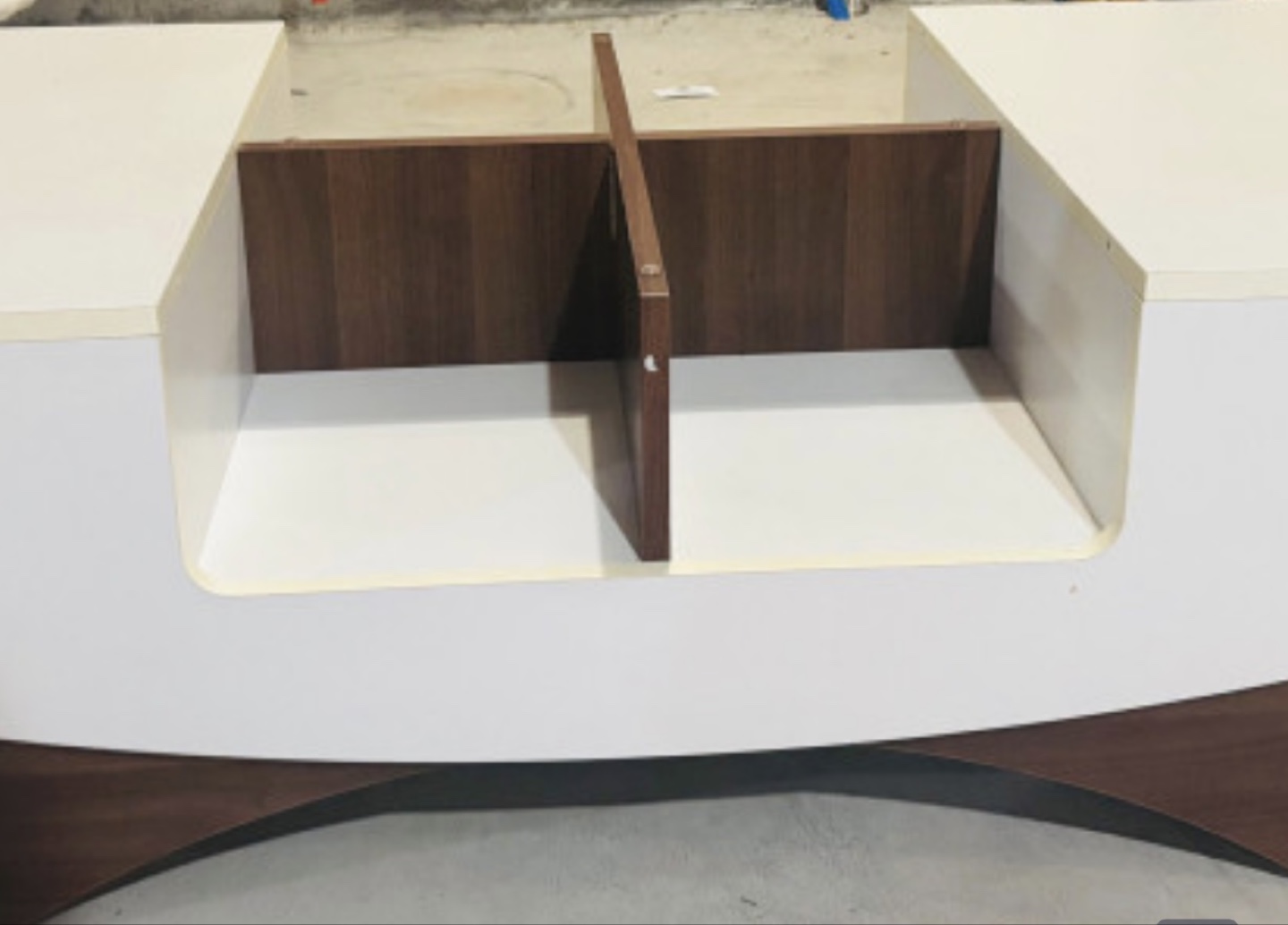 Modern Glass Coffee Table with Storage and Drawers