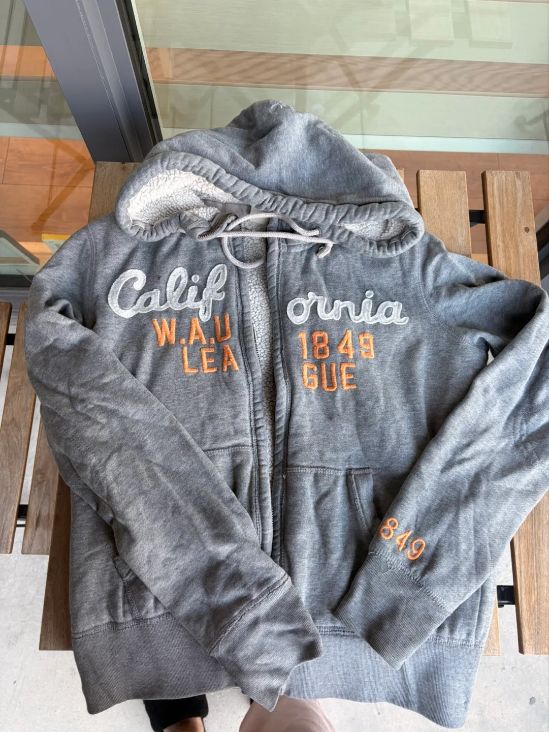 Fleece hoodie jacket thumbnail