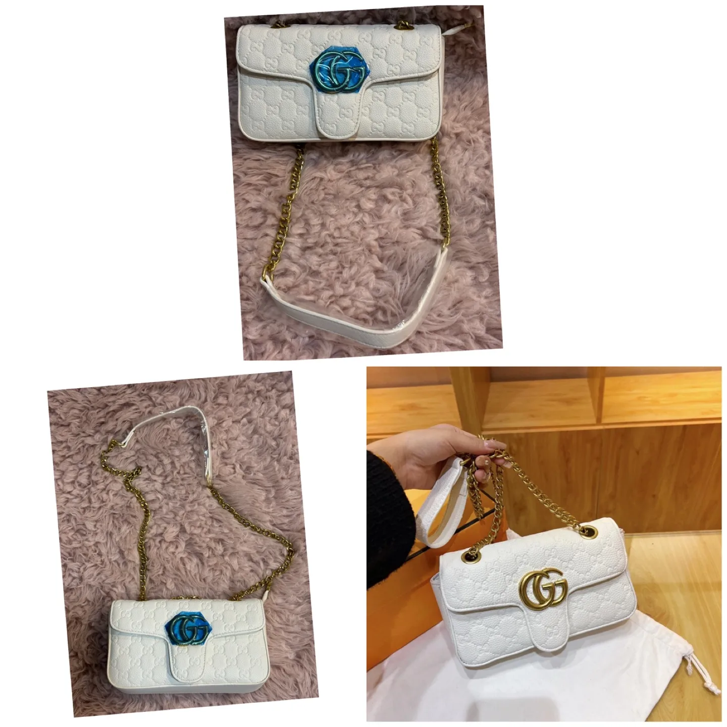 White Gucci GG Small croosbody Bag thumbnail