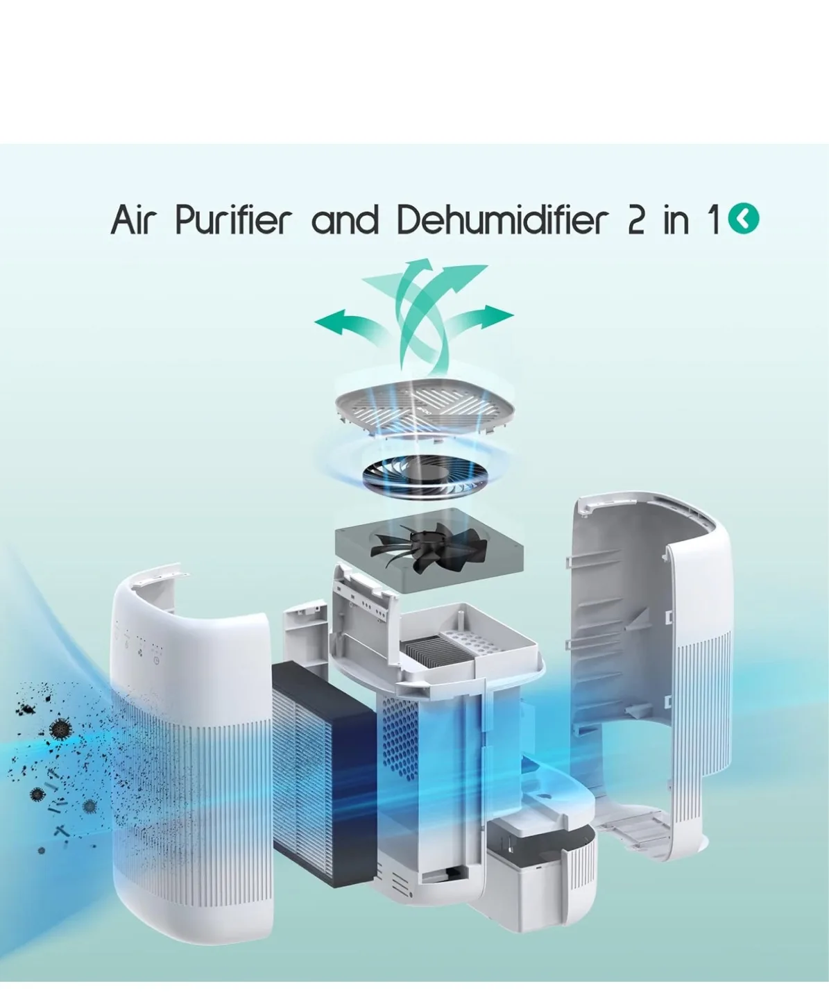 Floia Q10 2-in-1 Dehumidifier & Air Purifier image indicator(2)