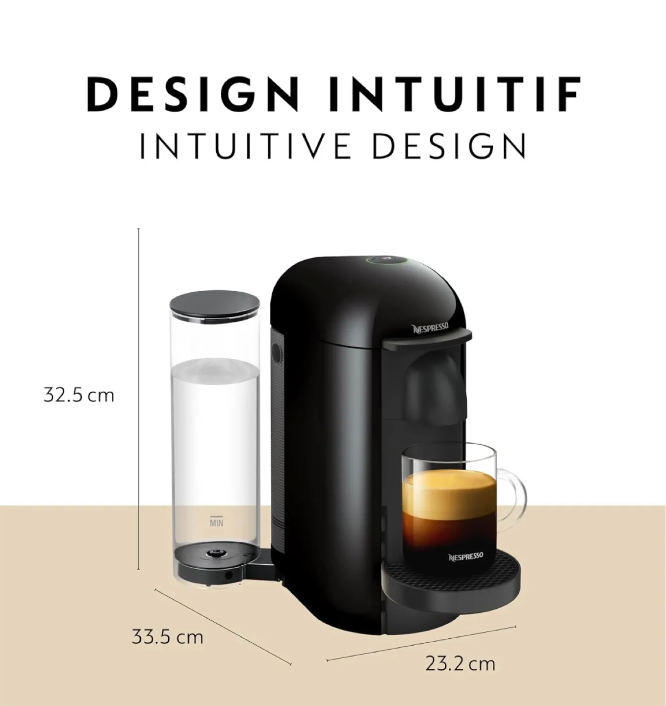 Nespresso Vertuo Plus Coffee Machine - Black image indicator(2)