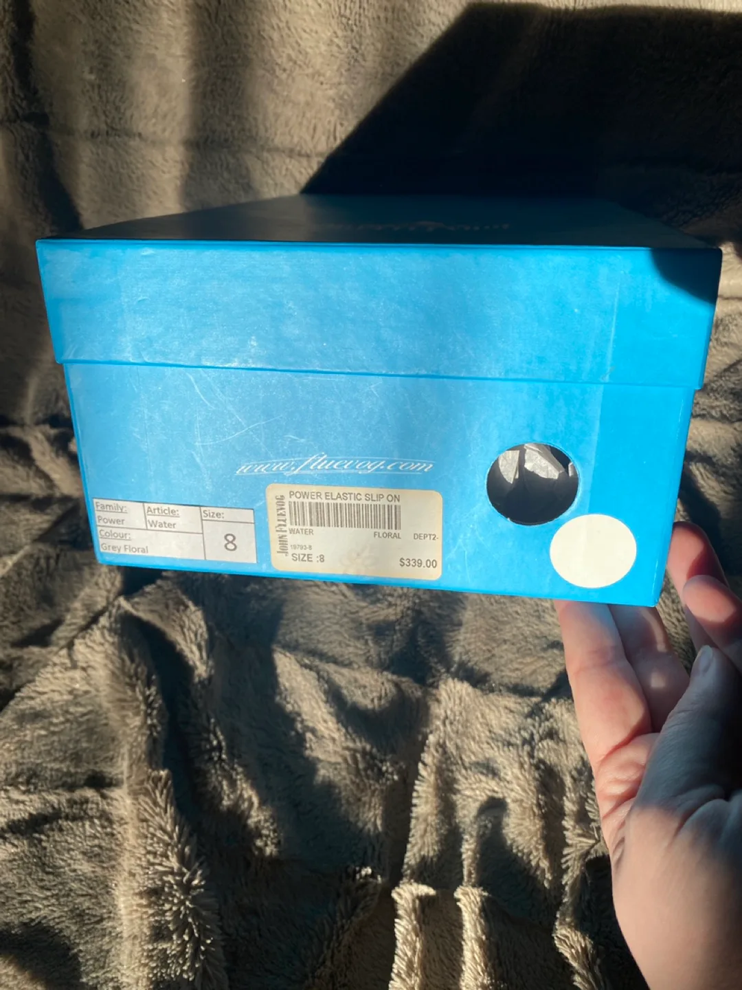 Fluevog Water Grey Floral Size 8 image indicator(3)