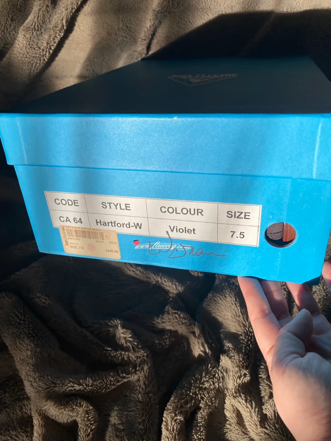 John Fluevog Hartford Boots - Size 7.5 - Violet image indicator(3)