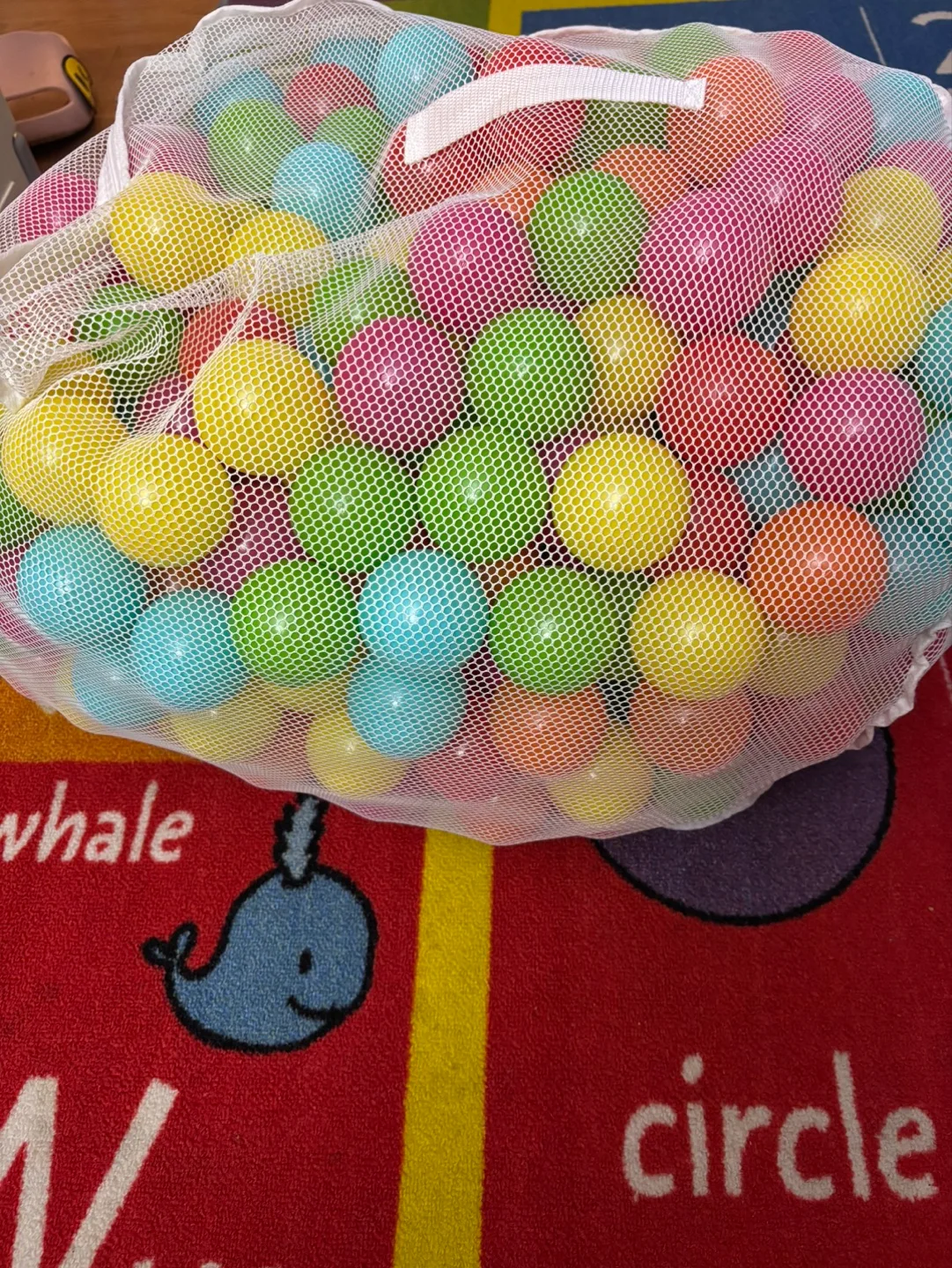 Large Bag of Colorful Plastic Balls for Kids thumbnail