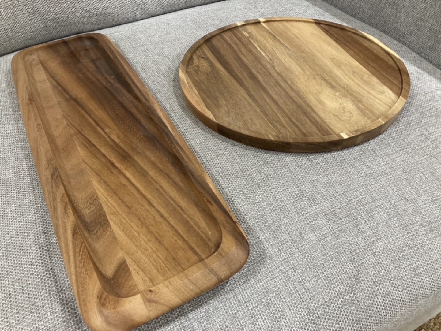 Wooden Serving Trays - Set of Two - photo 2