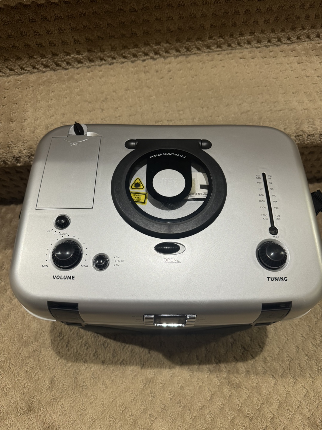 Soco & Lime Portable CD Player Radio Cooler - photo 2