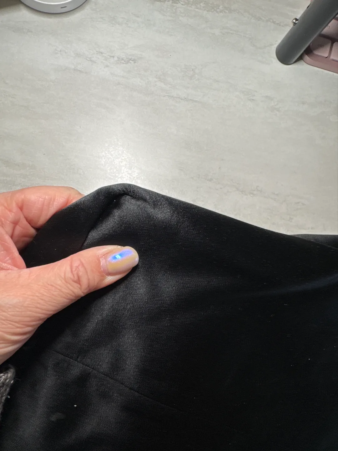 Chanel Black Satin Tote Bag image indicator(10)