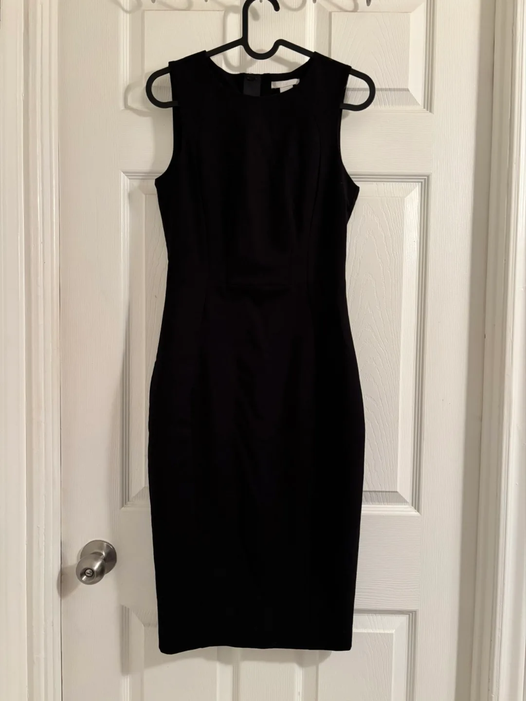 H&M Black sleeveless midi dress thumbnail