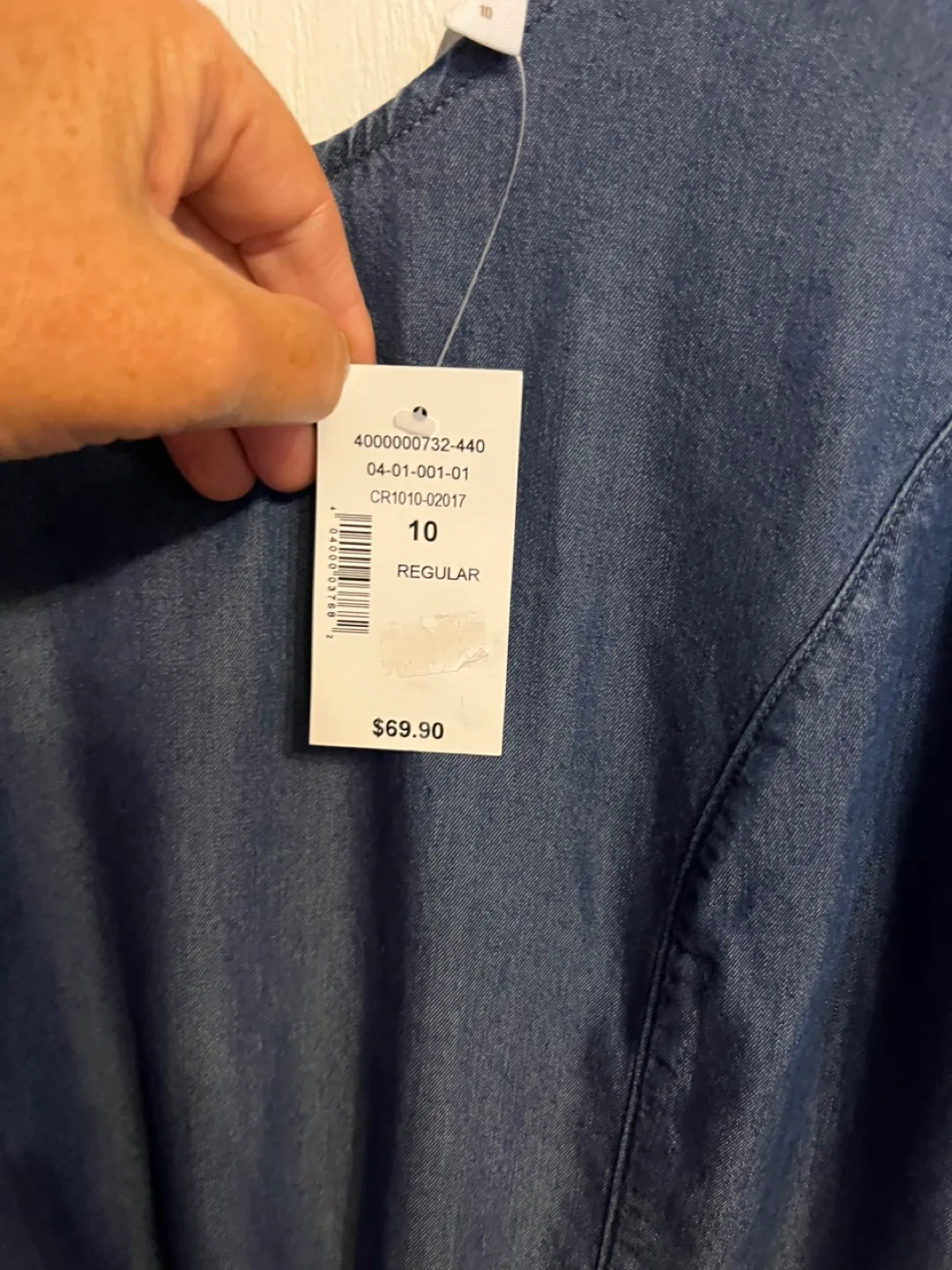 Women's Denim Romper Size 10 image indicator(4)