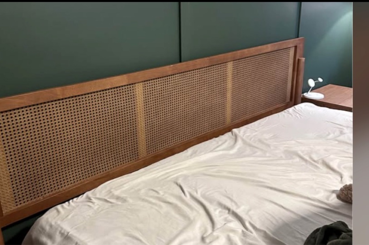 Mid-Century Modern Cane Headboard - photo 2