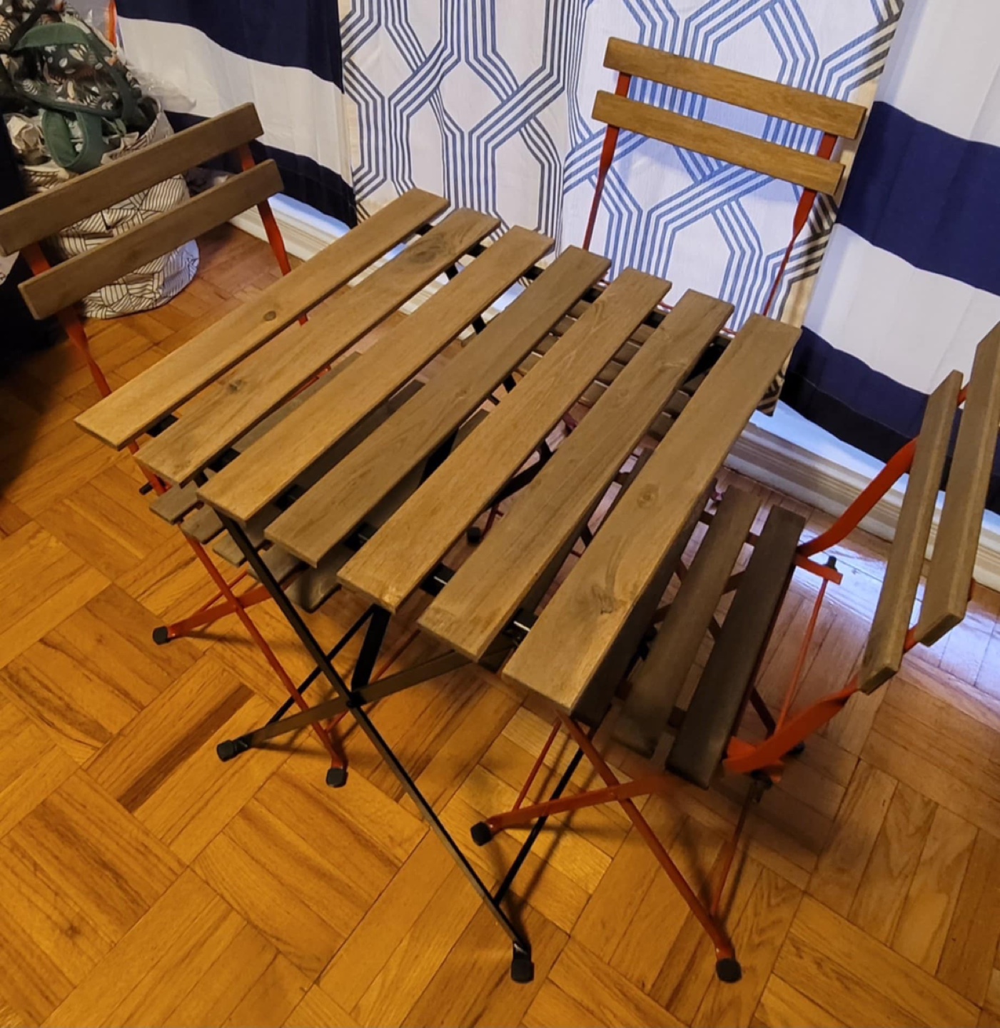 Foldable Bistro Table and Chairs Set for Outdoor or Patio - photo 3